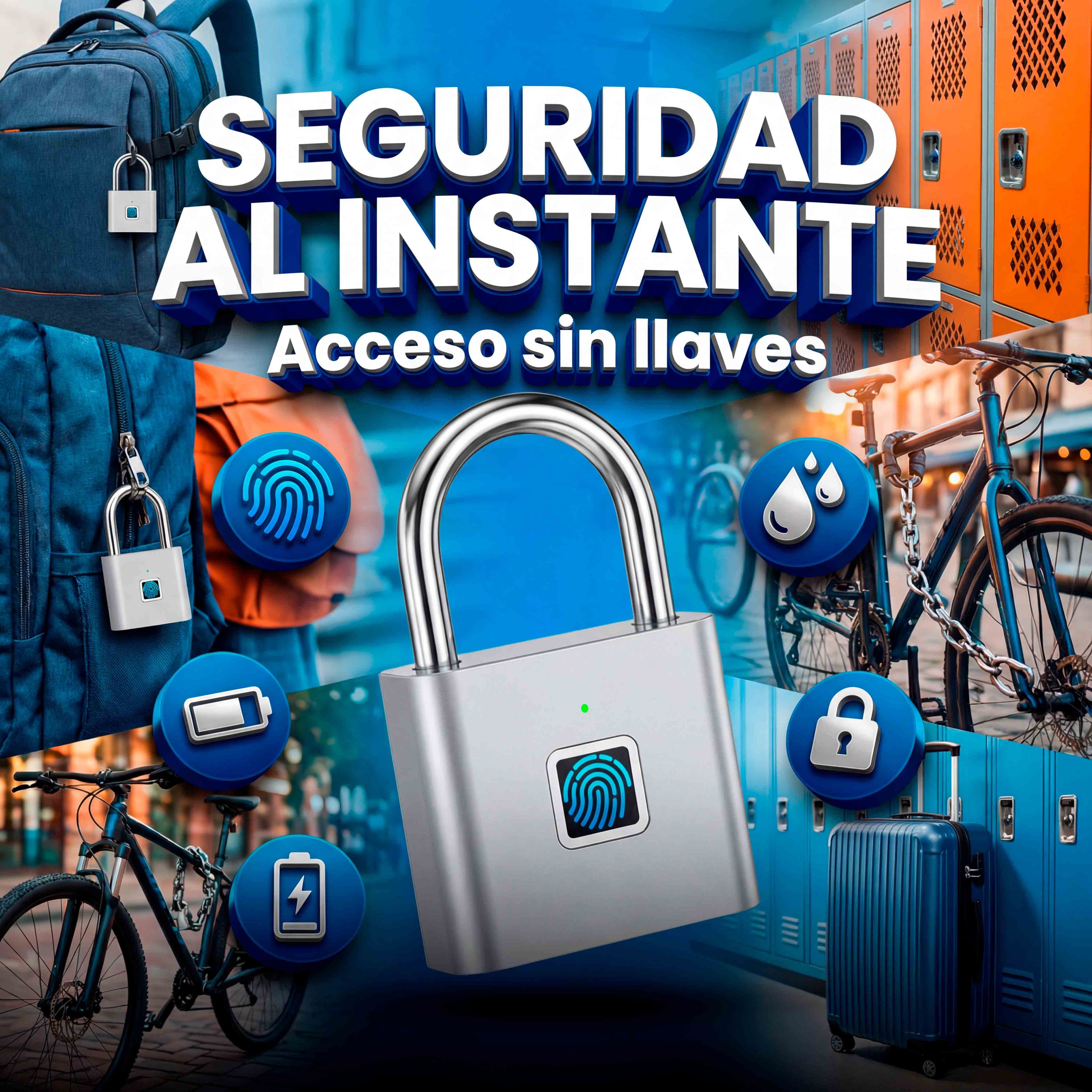 Cerradura inteligente sin acceso por huella dactilar